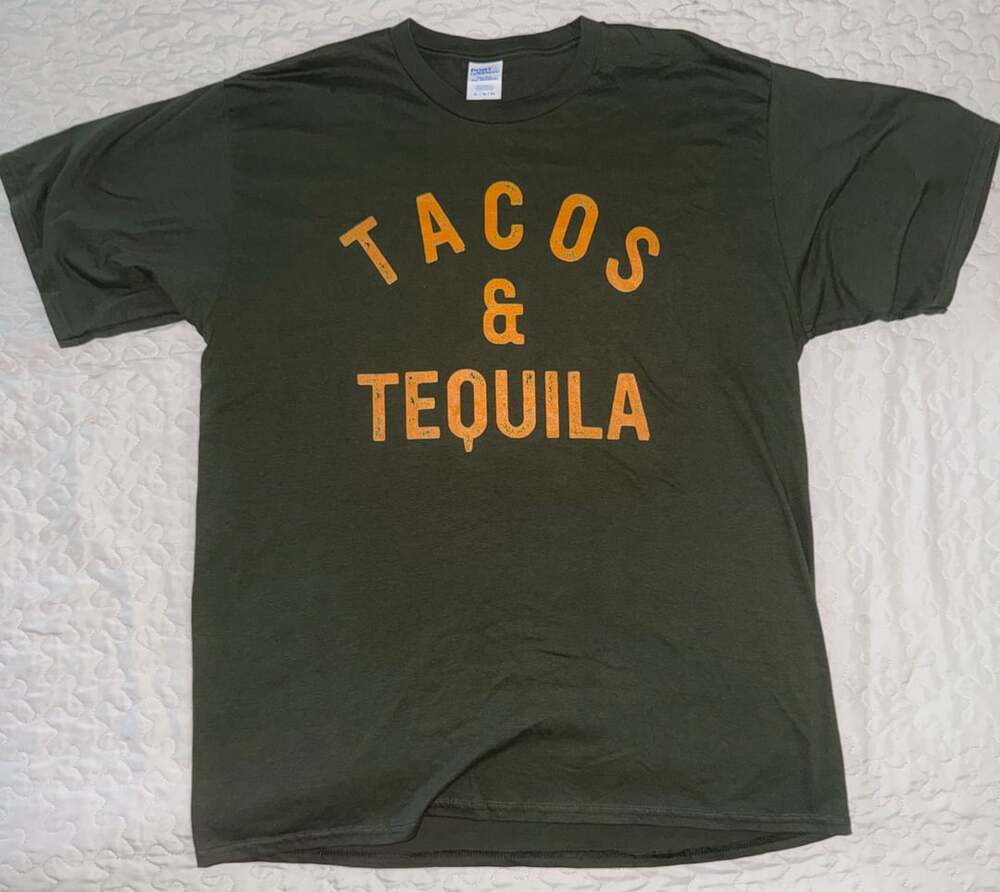 Tacos & Tequila Size XL Green Shirt